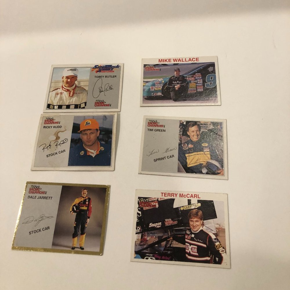 Lot of 6 Nascar Racing Champion Cards